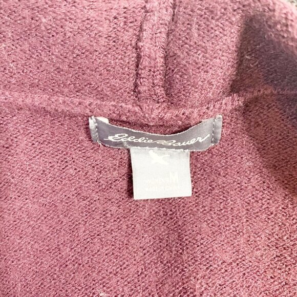 Eddie Bauer Merino Wool blend long sleeve waterfall front open cardigan sweater - Picture 5 of 8